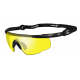 WILEY X BALLISTIC PROTECTION GLASSES SABER ADVANCED YELLOW LENSES MATTE BLACK FRAME WITH BAG