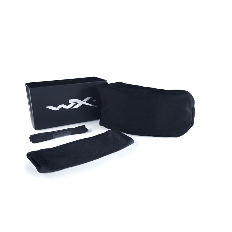 WILEY X BALLISTIC PROTECTION GLASSES MODEL SPEAR DUAL LENS SMOKE/CLEAR LENS MATTE BLACK FRAME