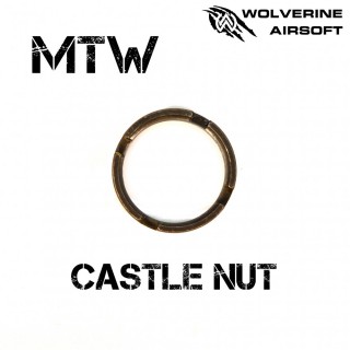 WOLVERINE AIRSOFT RECEIVER CASTLE NUT - MTW WOLVERINE AIRSOFT RECEIVER CASTLE NUT - MTW